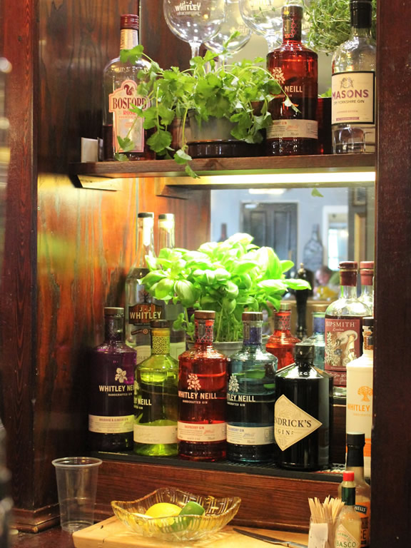 We also have a large offering of spirits, liquors and speciality gins.