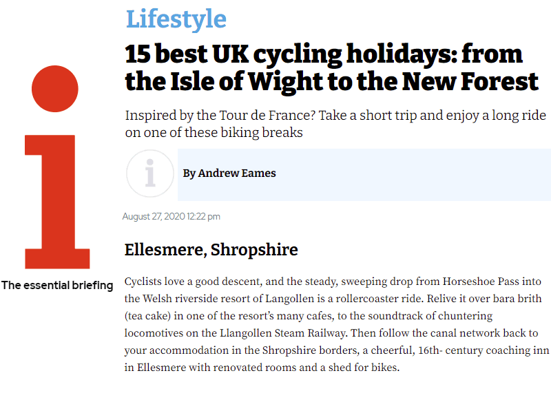 i News: Inspired by the Tour de France? Take a short trip and enjoy a long ride on one of these biking breaks